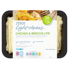 Tesco Light Choicesckn Broccoli Pie 450G
