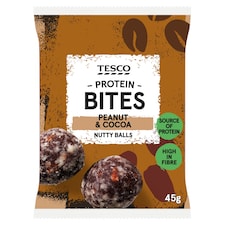 Tesco Protein Bites Peanut & Cocoa 45G