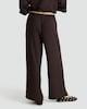 image 3 of F&F Wide Leg Elasticated Trousers in Brown