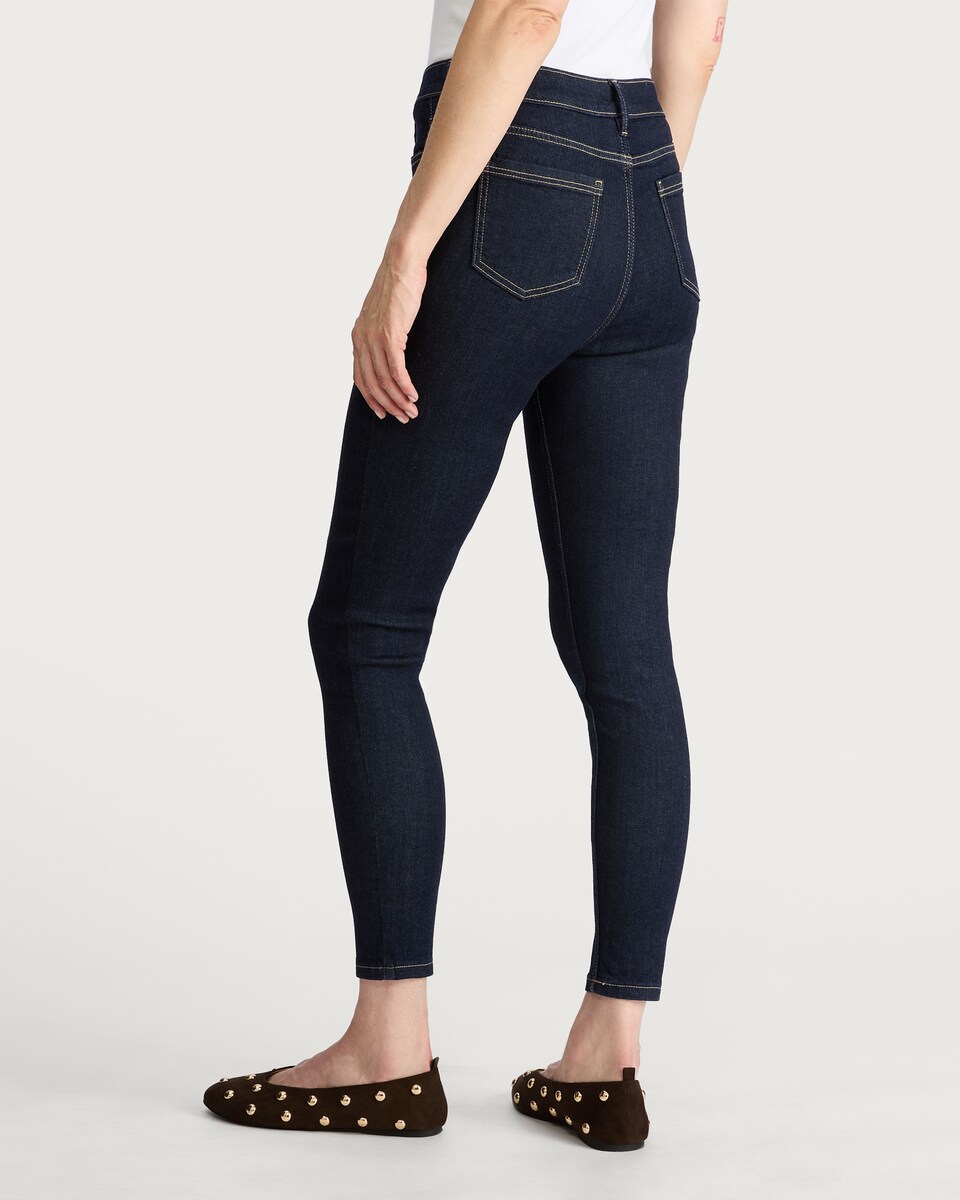 image 1 of F&F Contour Skinny Jeans in Navy