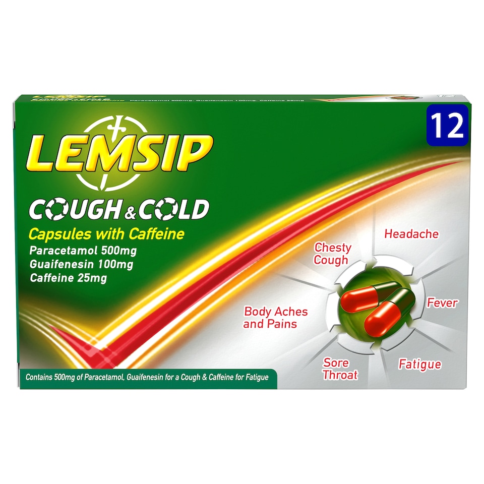Lemsip Max Cough &Cold Caps 12S
