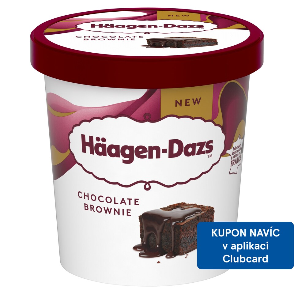 Häagen-Dazs Kakaová smetanová zmrzlina s kousky brownies a slanou čokoládovou omáčkou 420ml