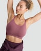 image 3 of F&F Active Seamfree Racerback Sports Bra in Plum