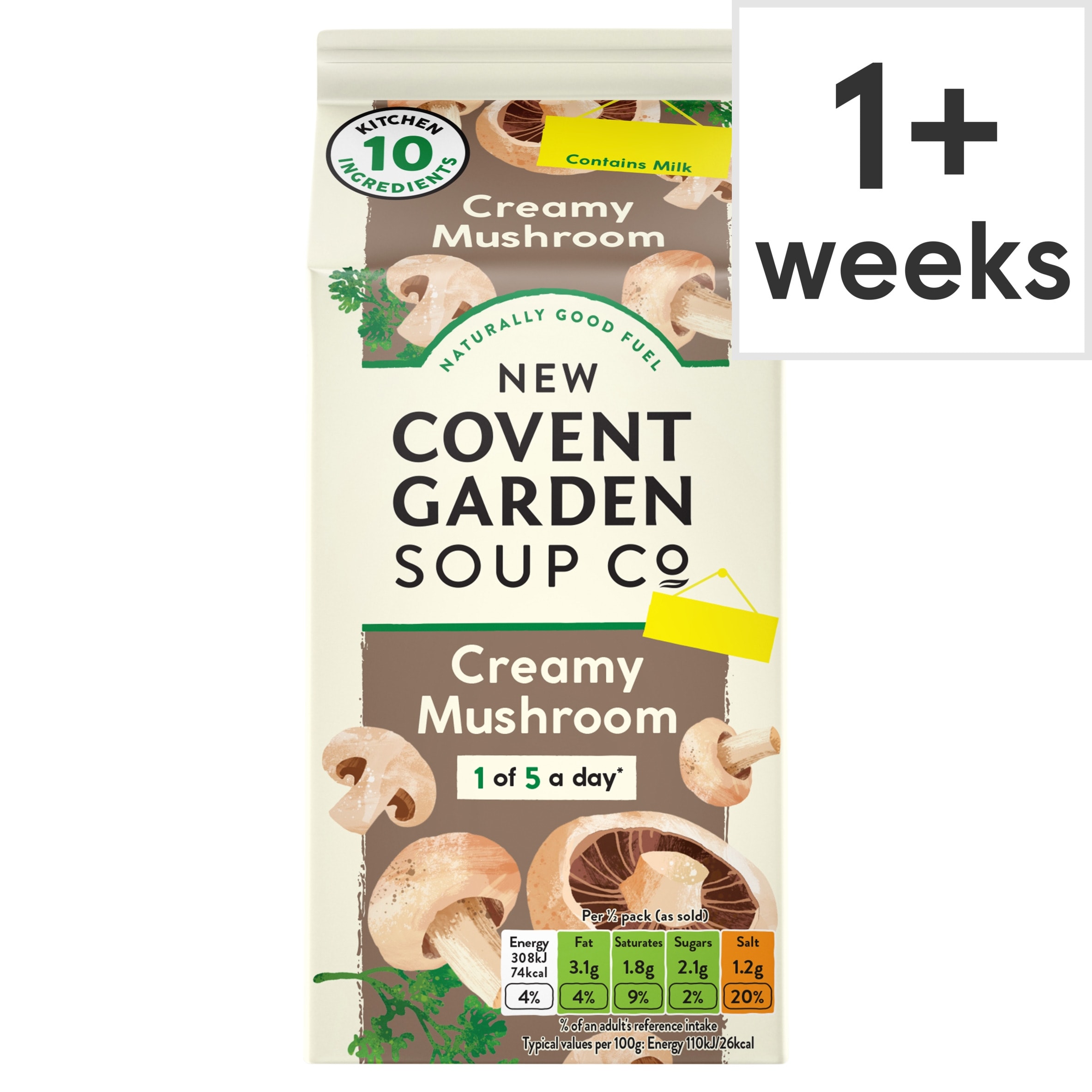 New Covent Garden Creamy Mushroom Soup (Only 10 Kitchen Ingredients) 560g