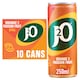 image 1 of J2O Orange & Passionfruit 10x250ml Cans