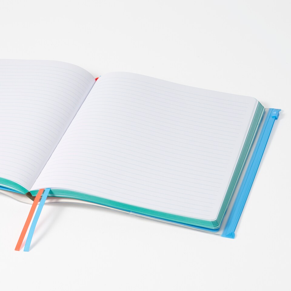 image 1 of Paperchase Happy Space 8x10 Holo Wallet Notebook