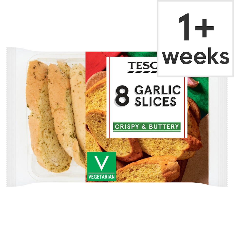 Tesco 8 Garlic Slices 235g