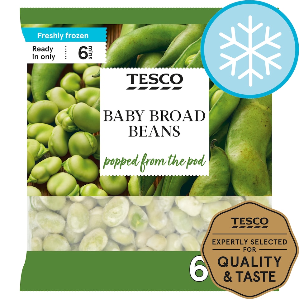 Tesco Baby Broad Beans 650G