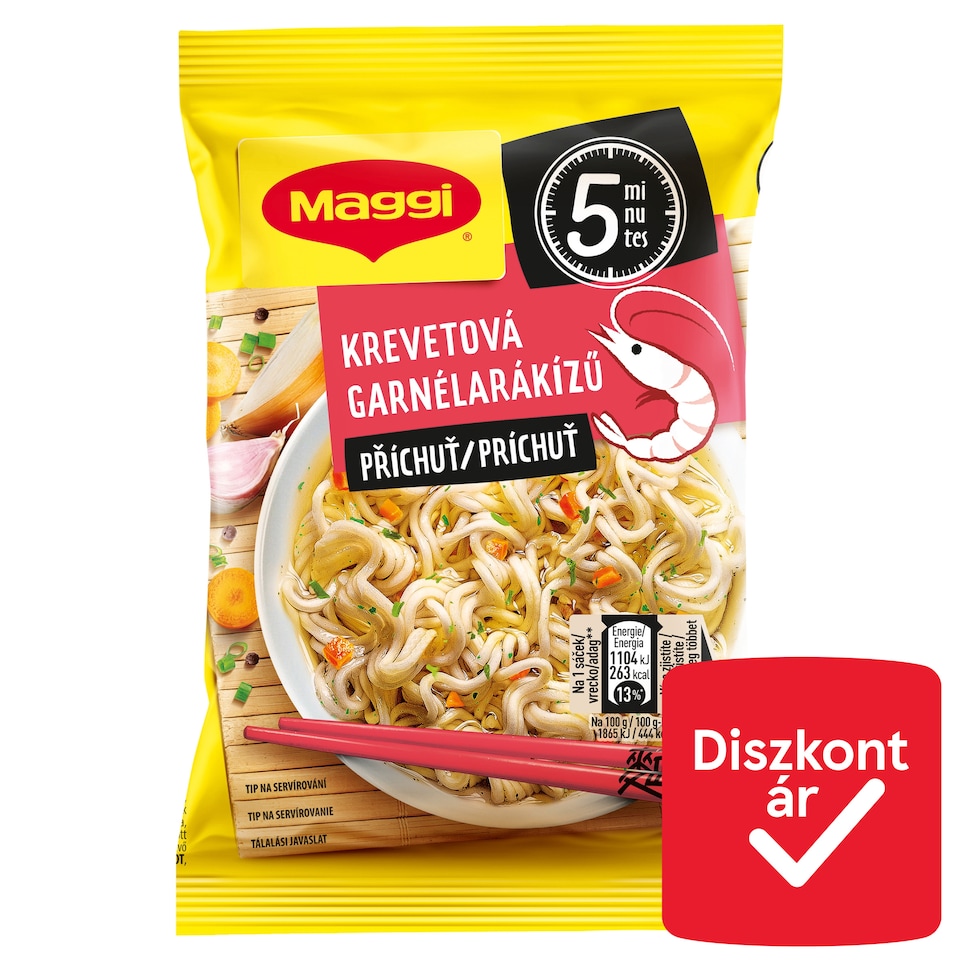 Maggi garnélarákízű instant tészta fűszerkeverékkel 59,2 g
