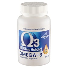 Vitamintár Omega-3 1000 mg halolaj étrend-kiegészítő lágyzselatin kapszula 100 x 1,35 g