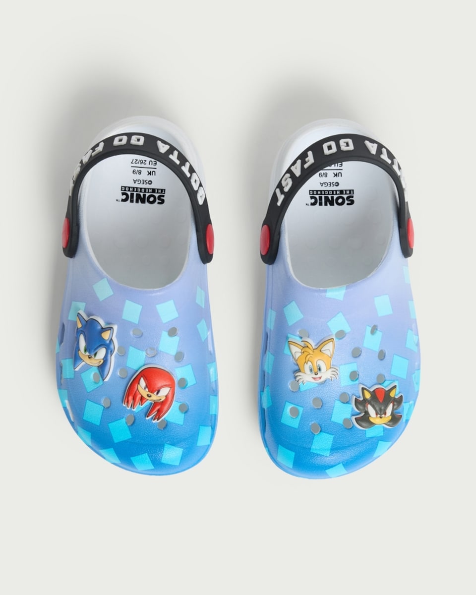 image 1 of Sonic the Hedgehog Clogs in Blue