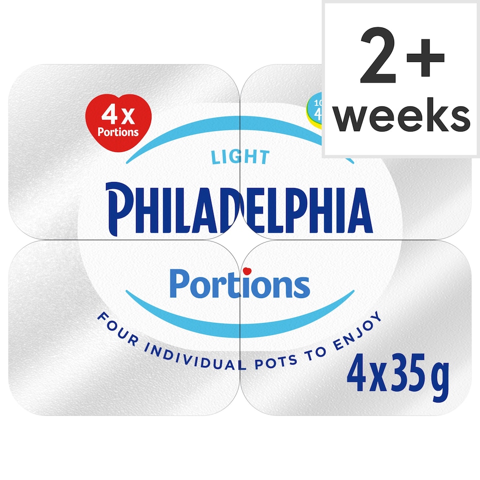 Philadelphia Light Soft Cheese Mini Tubs 4 x 35g