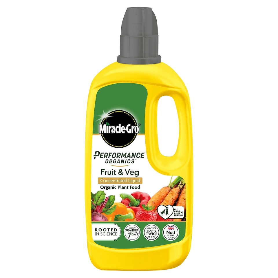 Miracle Gro Organic Fruit & Vegetable Plant Food 800Ml