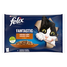 FELIX Fantastic s králíkem a jehněčím v želé 4 x 85g