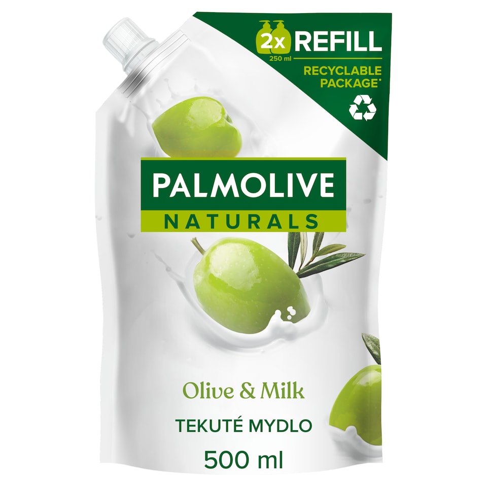 obrázok 1 z Palmolive Naturals Olive & Milk tekuté mydlo náhradná náplň 500 ml