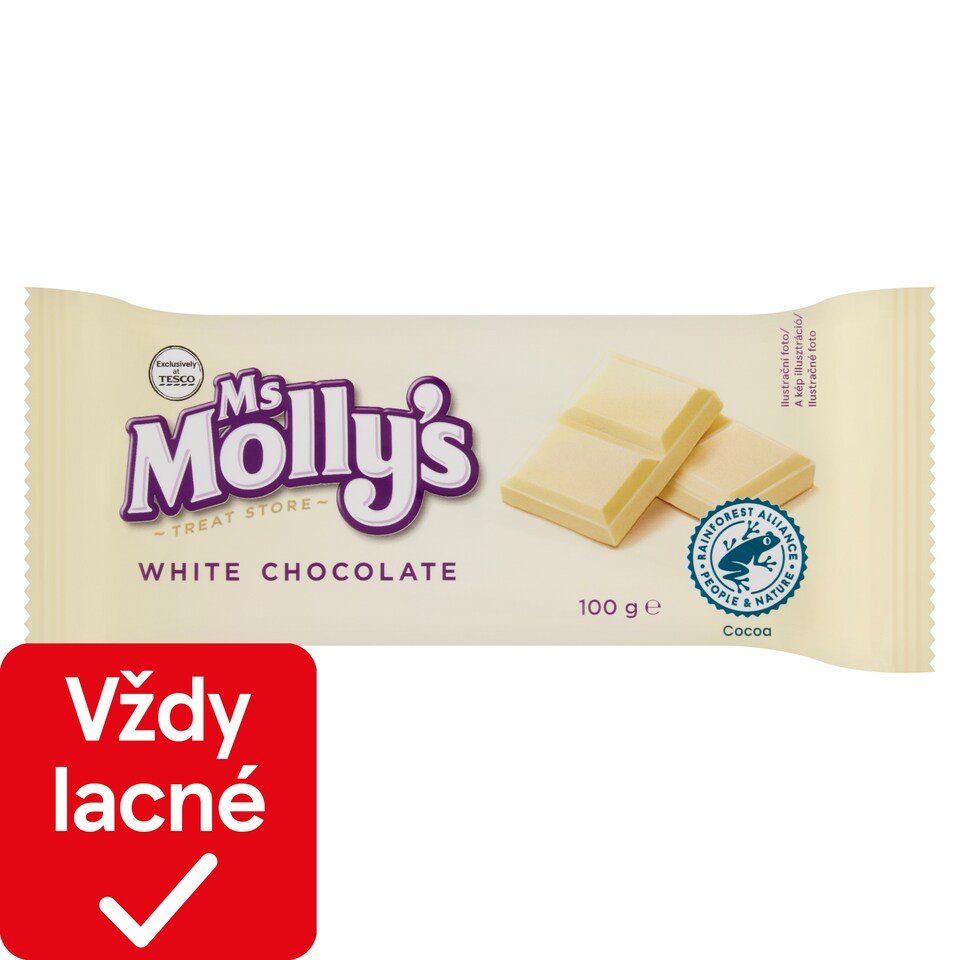 Ms Molly's Biela čokoláda 100 g