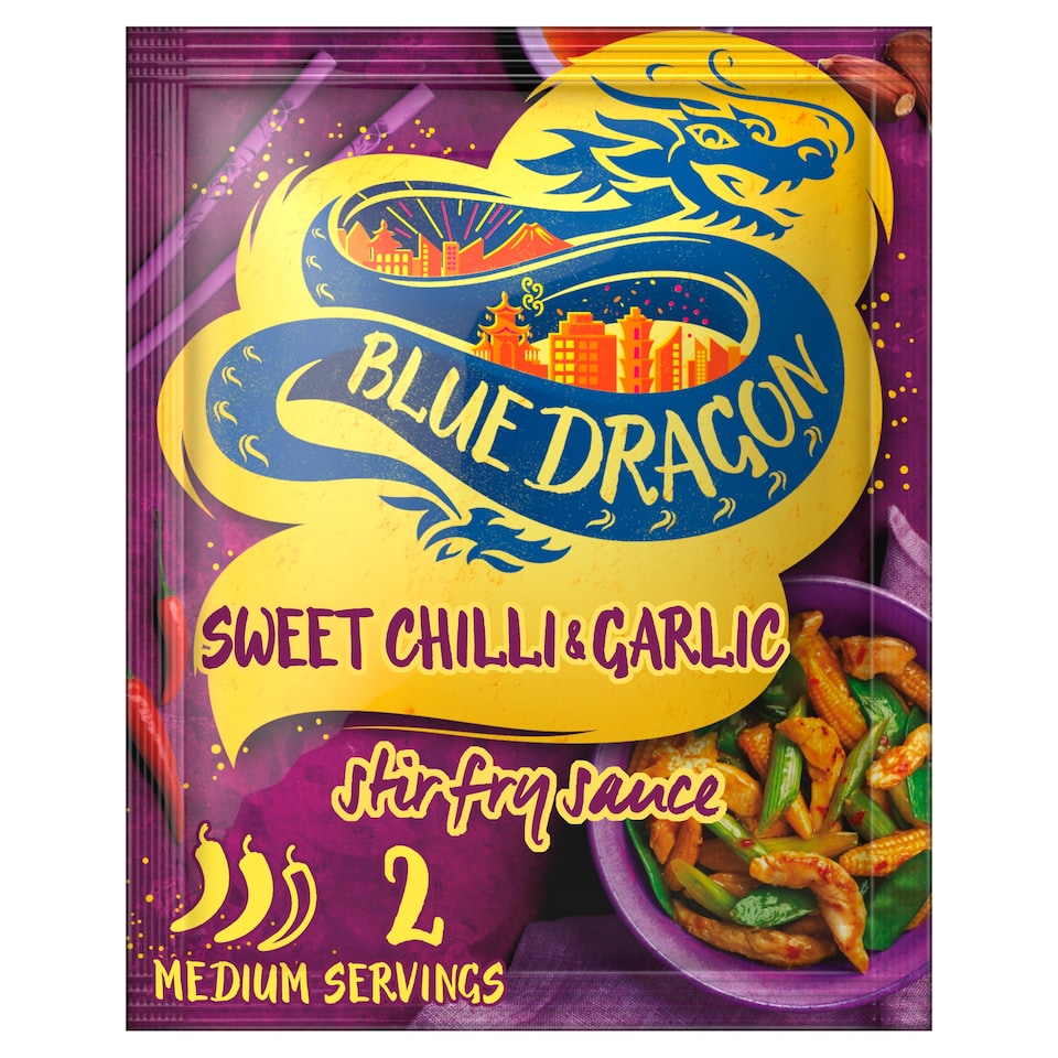 image 1 of Blue Dragon Sweet Chilli & Garlic Stir Fry Sauce 120G
