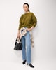 image 3 of F&F Knitted Cropped Jumper in Olive