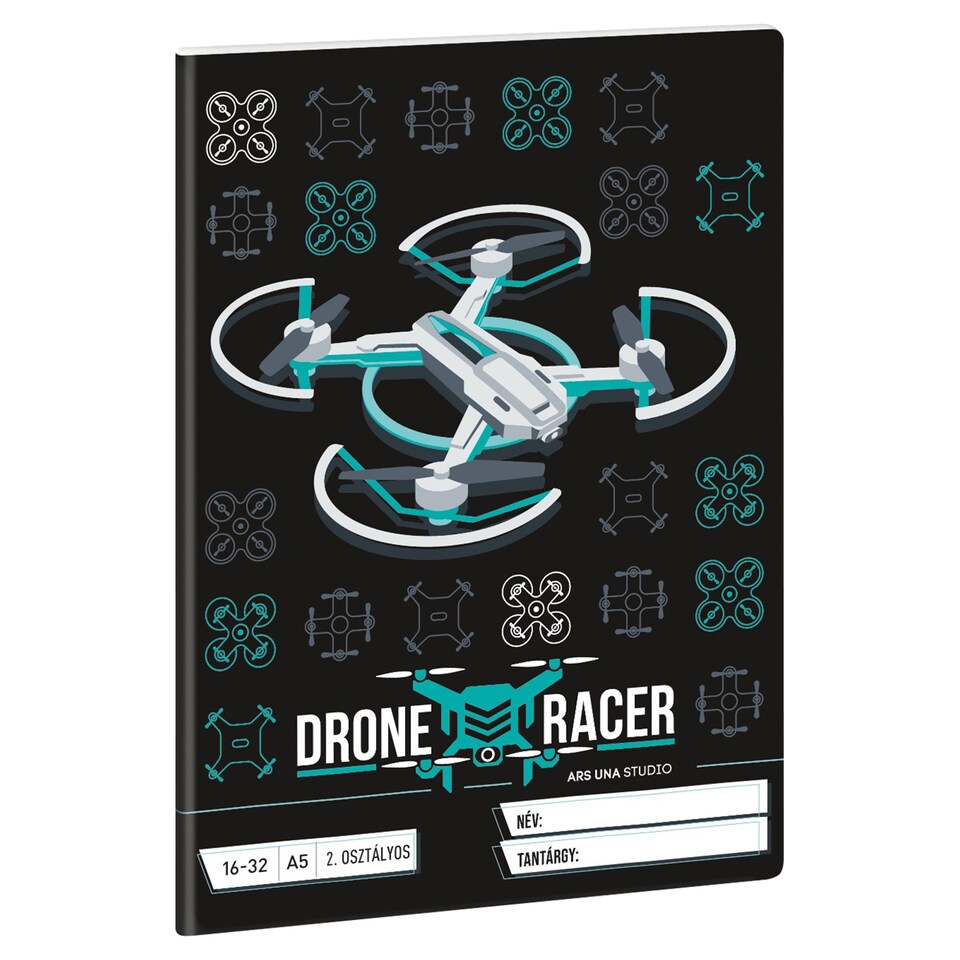 Ars Una Studio Wheelz/Drone Racer 16-32 A5 2. Osztályos vonalas füzet  1. kép