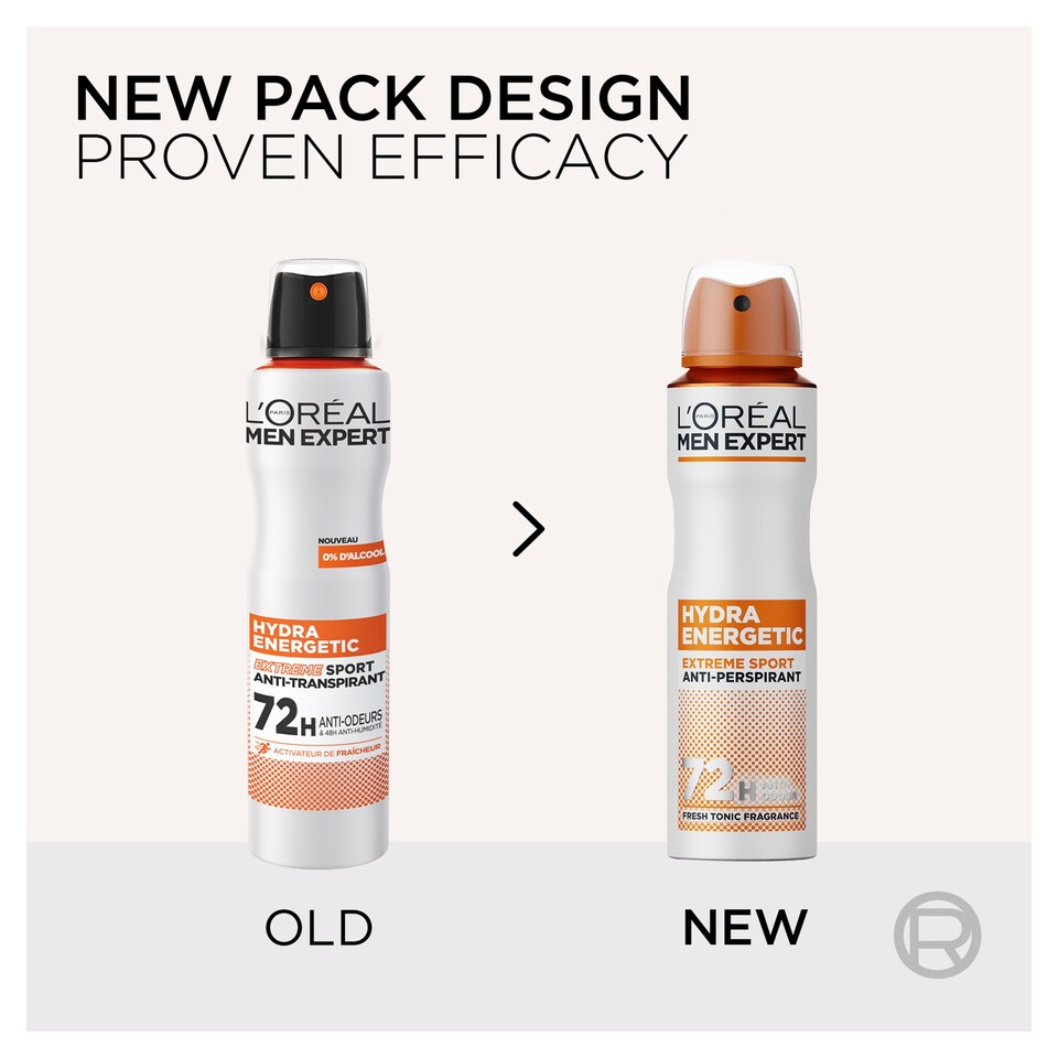 image 1 of L’Oreal Men Expert Hydra Energetic Extreme Sport Spray Antiperspirant 250ml