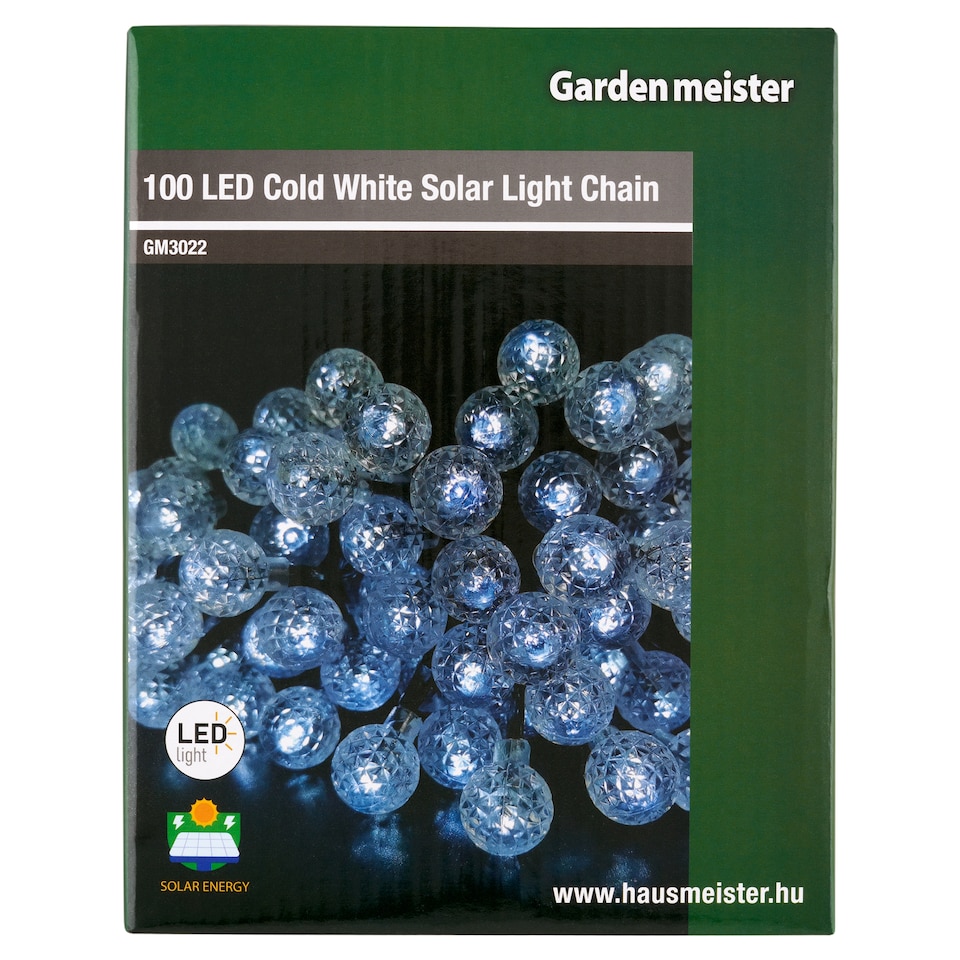 Garden meister GM3022 100 LED Cold White Solar Light Chain