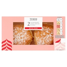 Tesco Strawberry Jam & Cream Scones 2 Pack