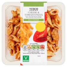 Tesco Cheese & Tomato Pasta No Mayonnaise 284G