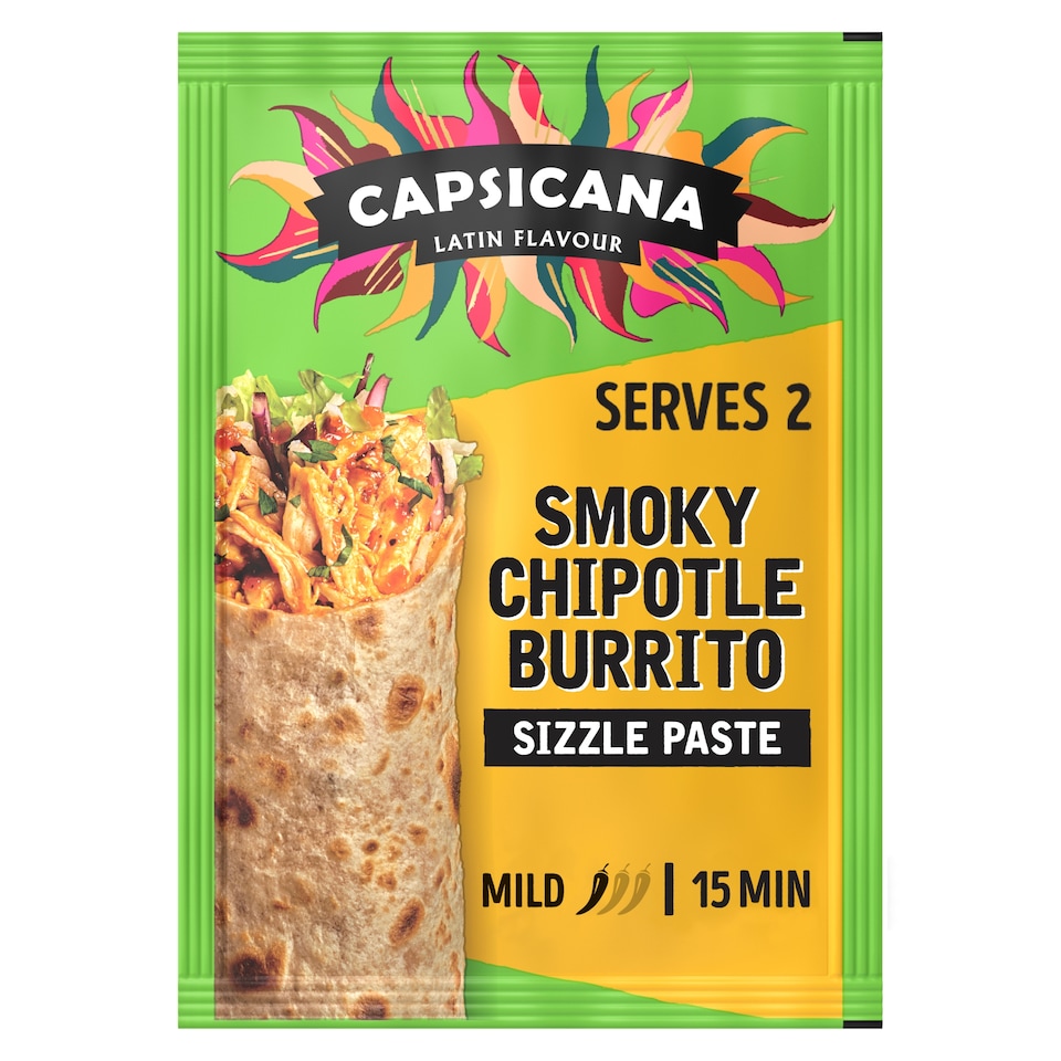 image 1 of Capsicana Mexican Burrito Tomato & Chipotle Paste 60G