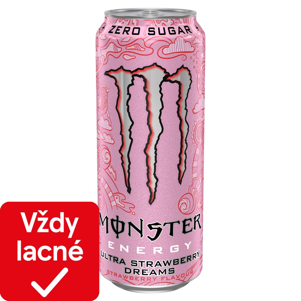 Monster Energy Ultra Strawberry Dreams Carbonated Energy Drink 500 ml