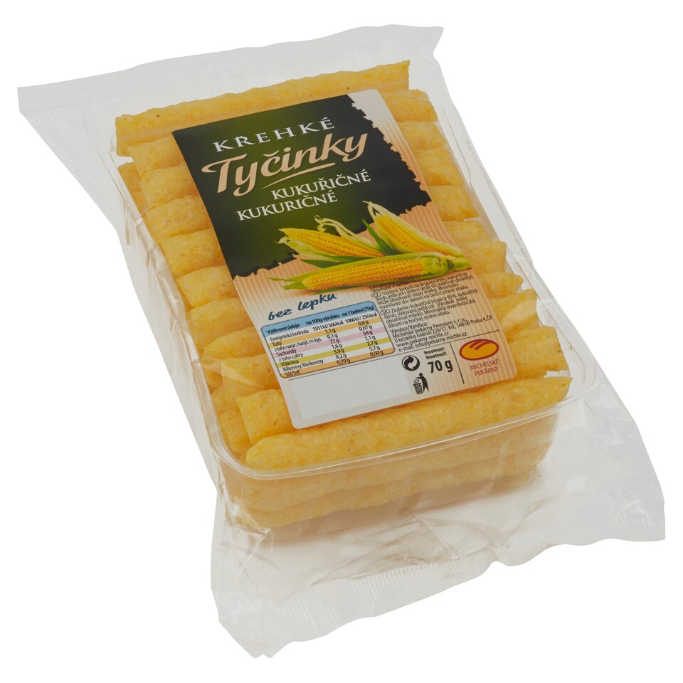 Obrázek 1 pro produkt Michelské Pekárny Křehké tyčinky kukuřičné 70g