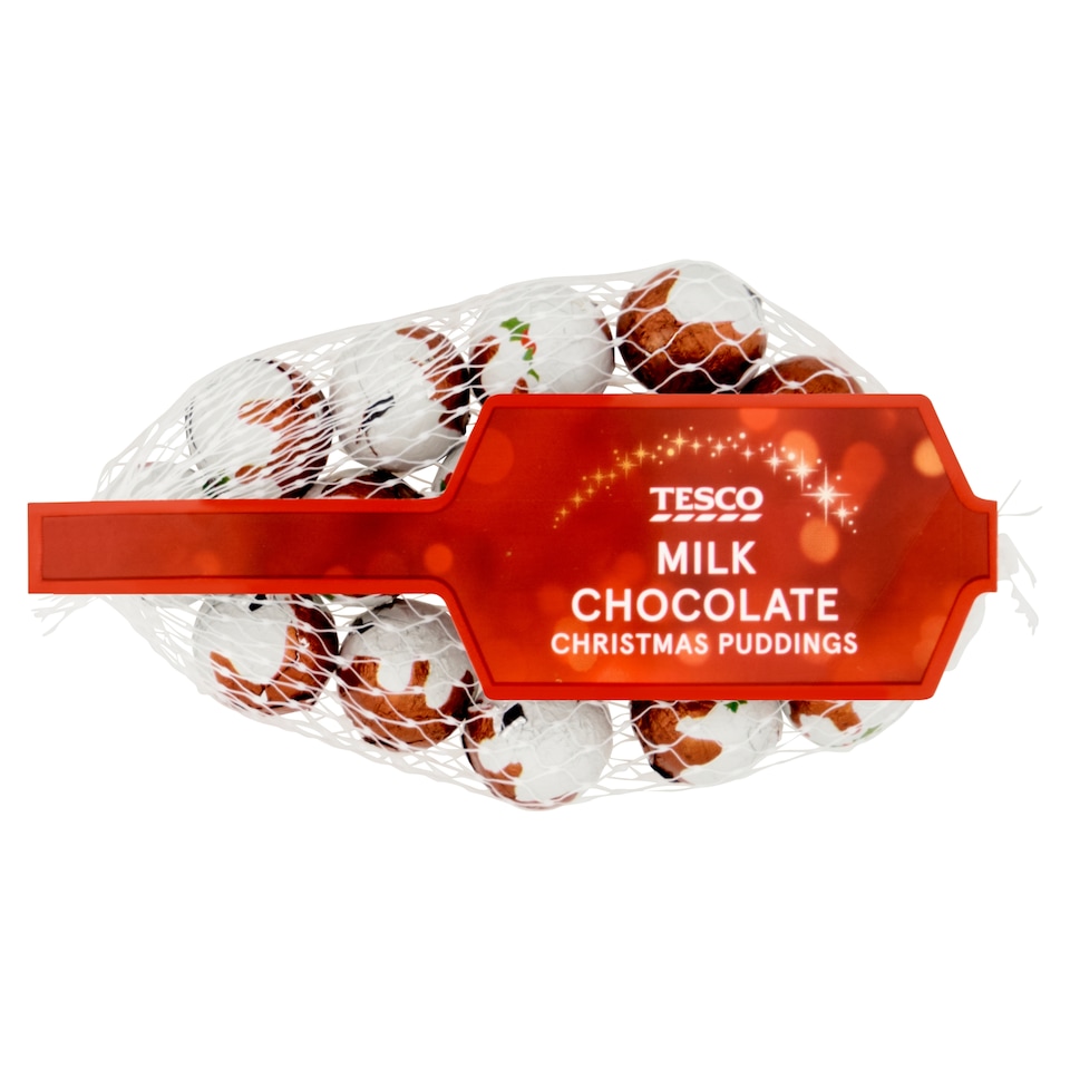 Tesco Milk Chocolate Christmas Puddings 80 g