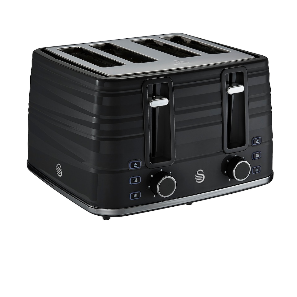 Swan Symphony Black 4 Slice Toaster