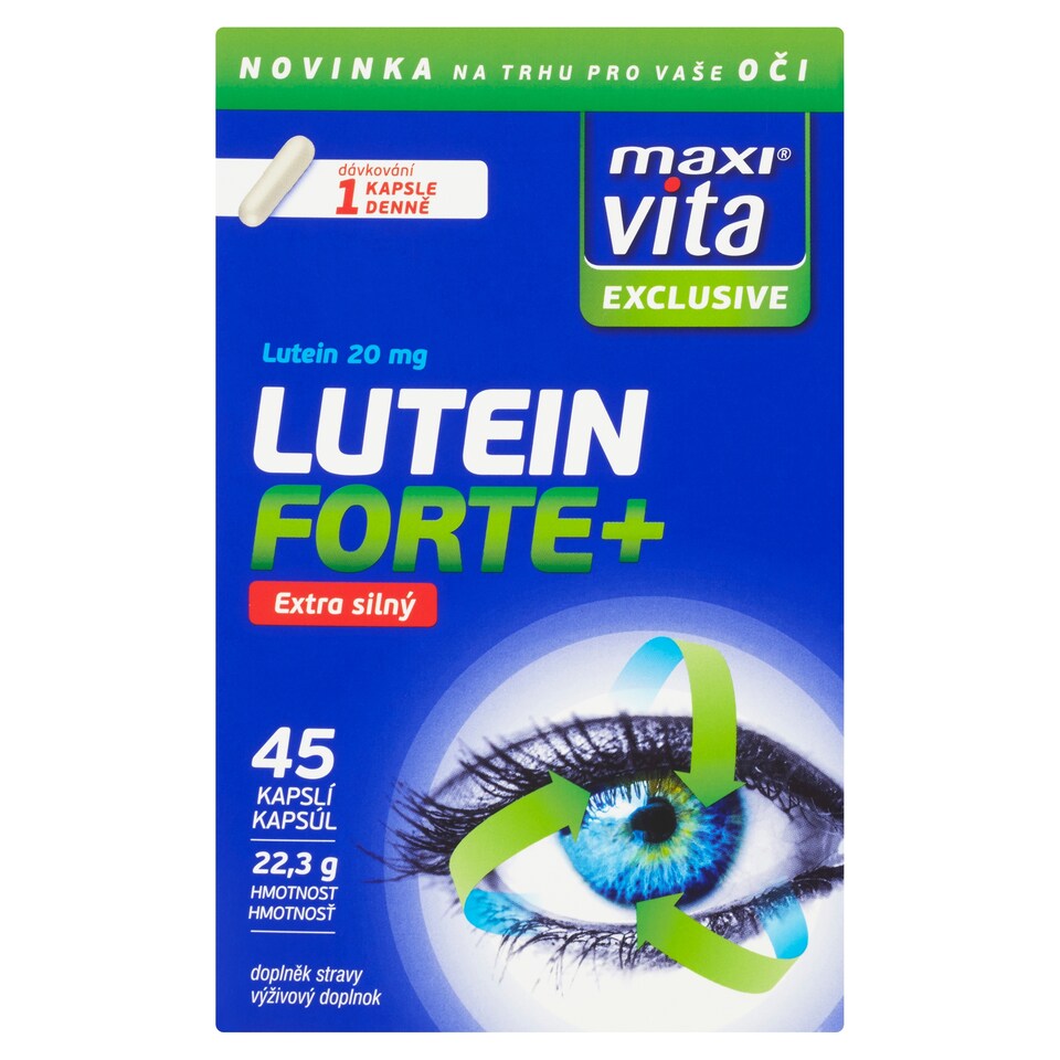 Maxi Vita Exclusive Lutein forte+ extra silný 45 kapslí 22,3g