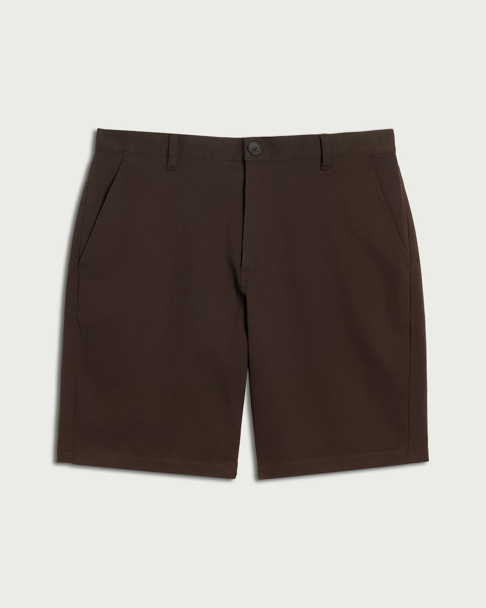 image 1 of F&F Cotton Rich Chino Shorts in Brown