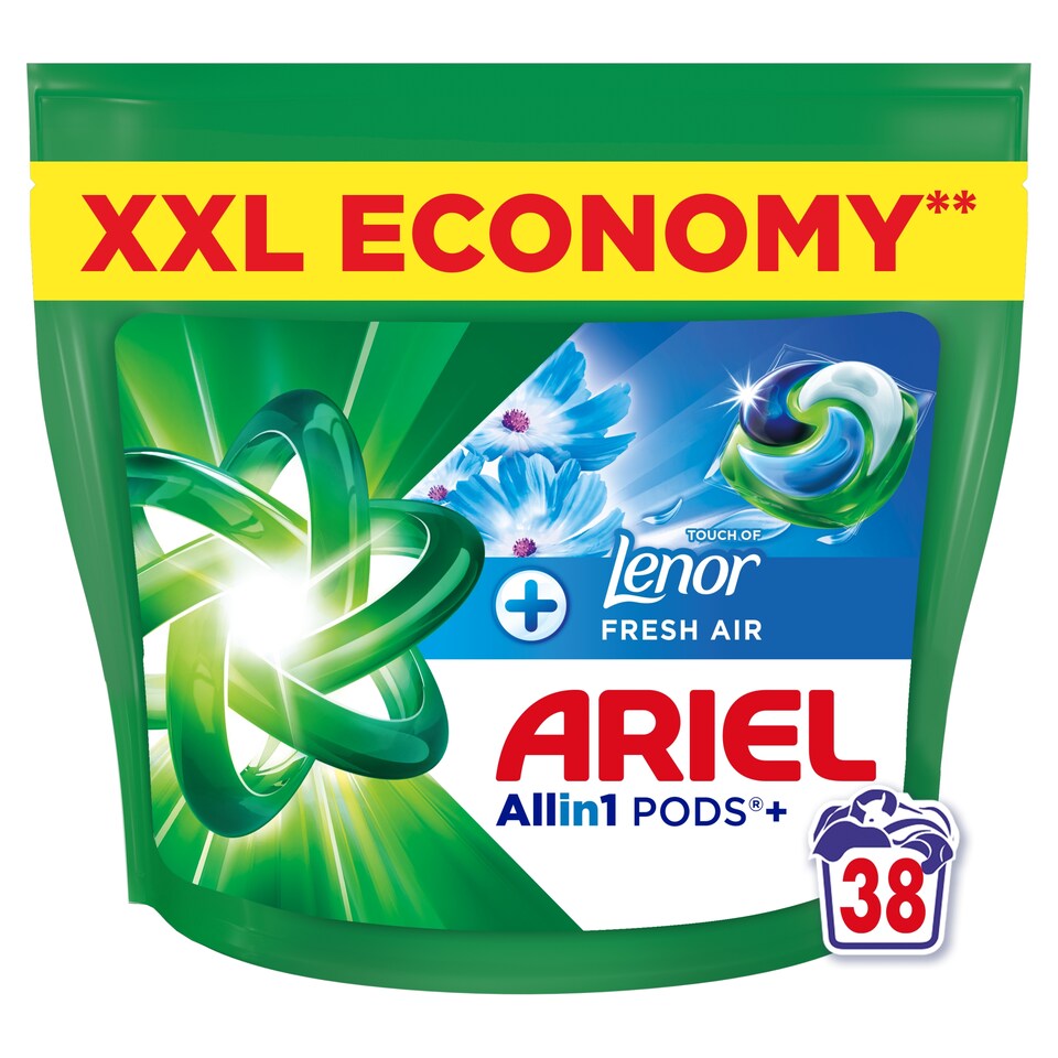 Obrázek 1 pro produkt Ariel Allin1 PODS +, Kapsle Na Praní S Tekutým Prostředkem, 38 Praní