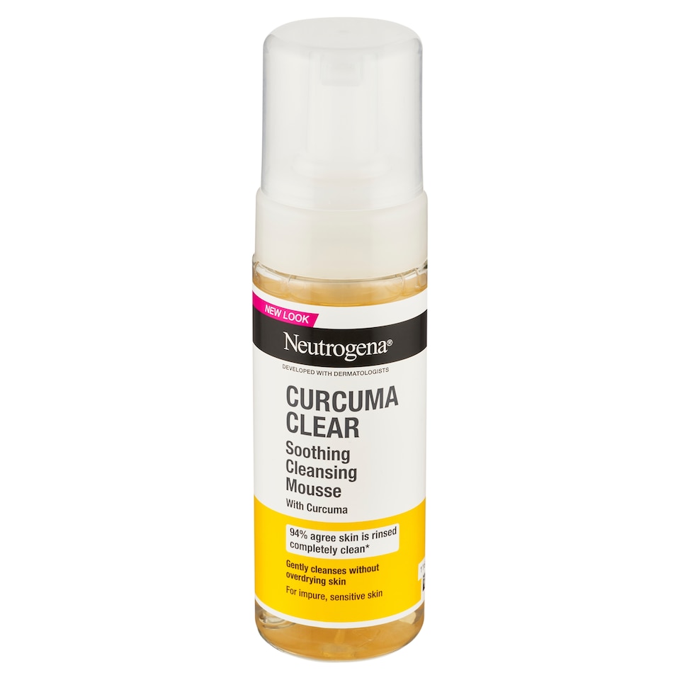 Neutrogena Curcuma Clear upokojujúca čistiaca pena s kurkumou 150 ml