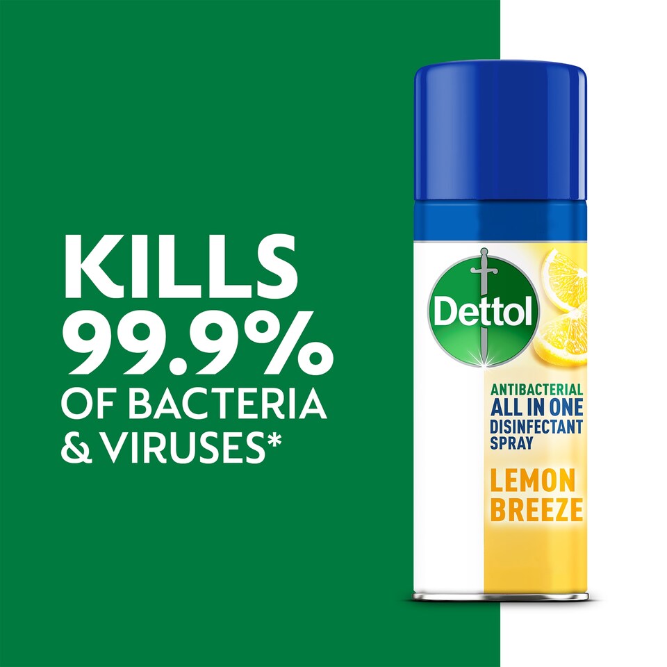 image 1 of Dettol All In One Disinfectant Spray Lemon Breeze 400 Ml