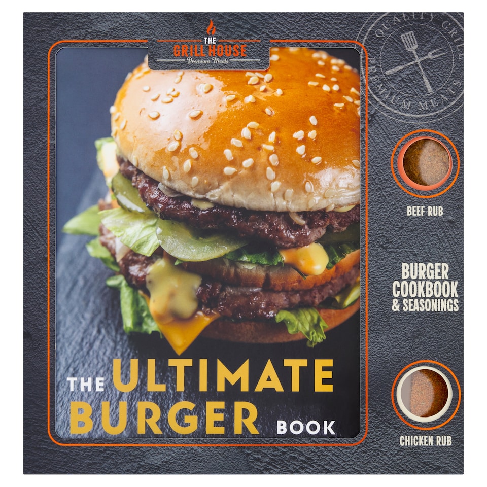 Grill House Burger Cookbook and Seasonings Christmas Gift