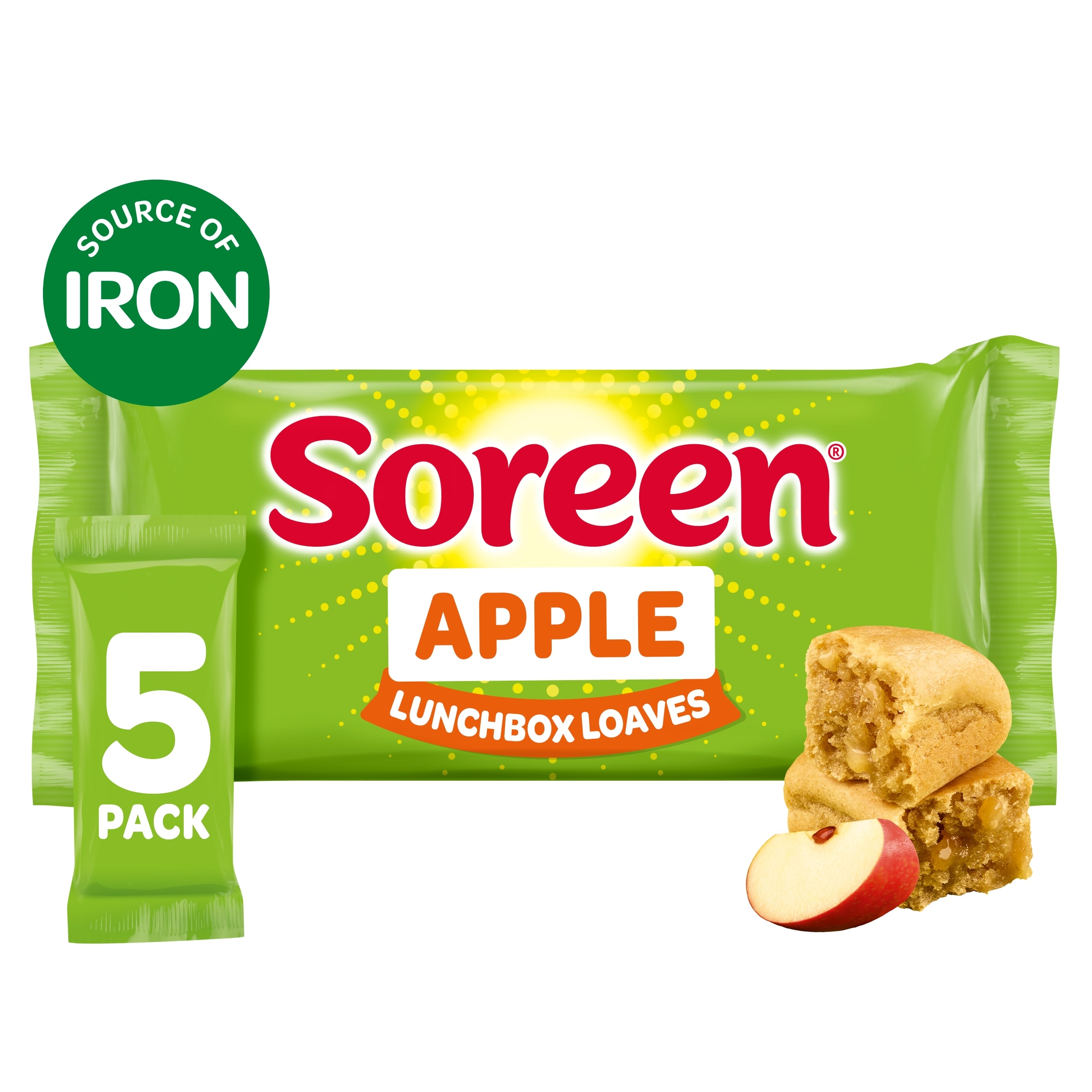 Soreen Apple Lunchbox Loaves 5 Pack 150g