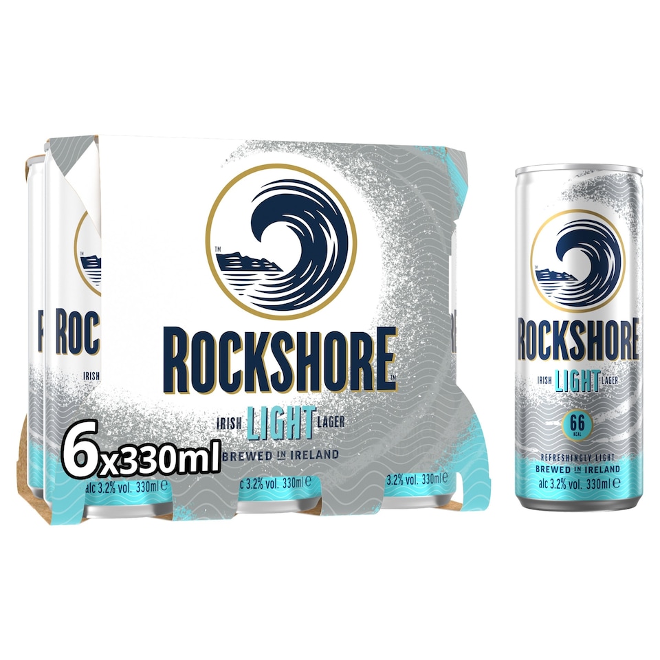 Rockshore Light Irish Lager 6 X 330ml