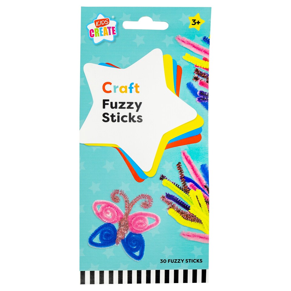 Kids Create Fuzzy Sticks (30pk)
