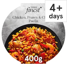 Tesco Finest Chicken, Prawn & Chorizo Paella 400g