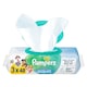 image 1 of Pampers Harmonie Aqua Baby Wet Wipes 3 Packs = 144 Wipes