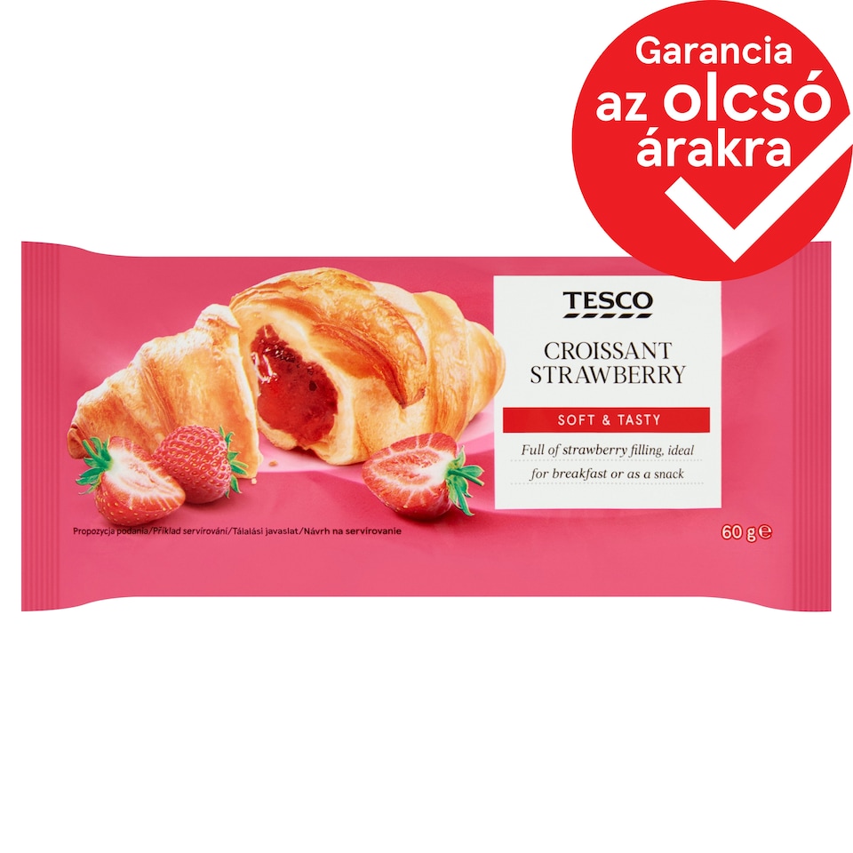 Tesco croissant epres töltelékkel 60 g