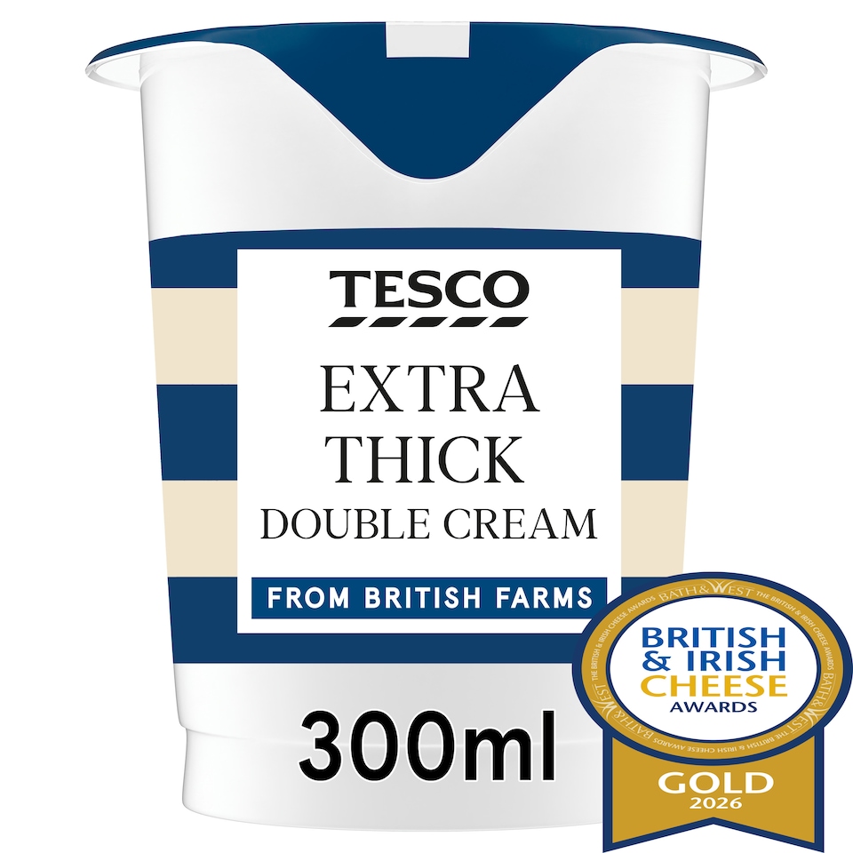 Tesco Extra Thick Double Cream 300Ml
