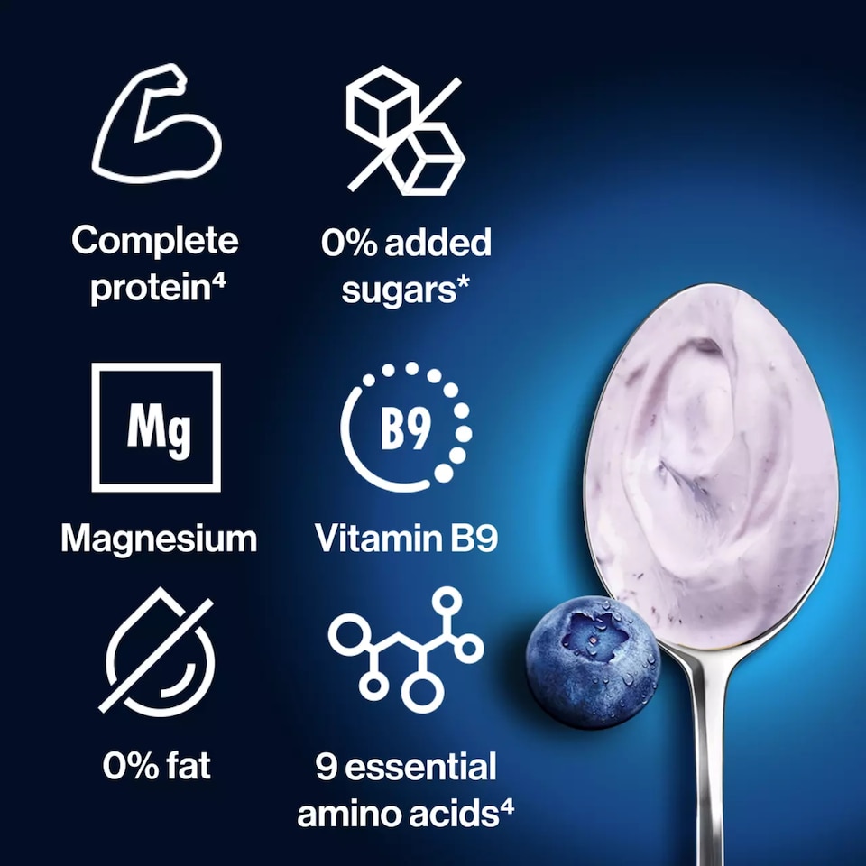 image 1 of GetPro 15g Blueberry High Protein Yoghurt 160g