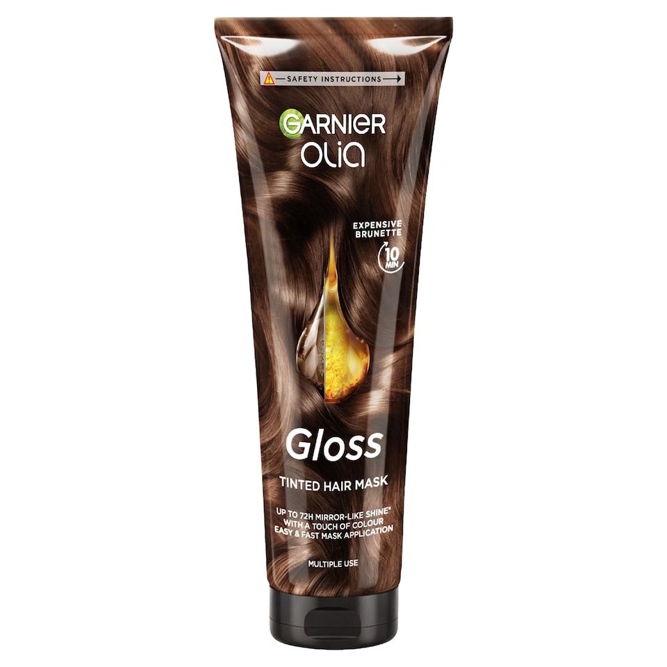 image 1 of GARNIER OLIA GLOSS EXPENSIVE BRUNETTE Tinted Hair Mask 150ML
