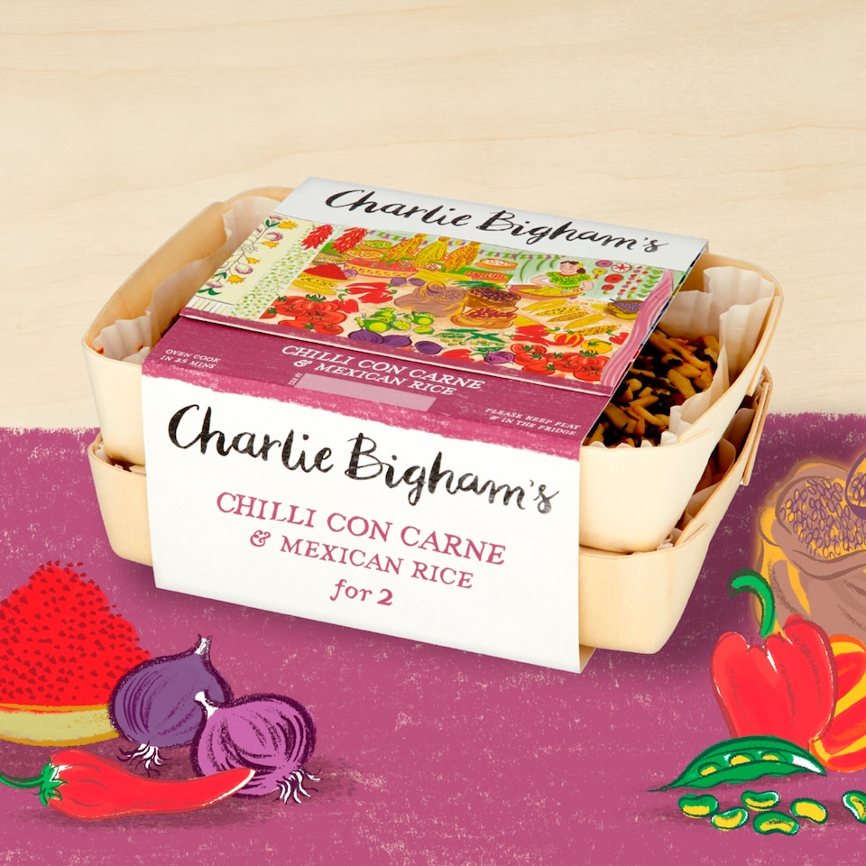 image 1 of Charlie Bigham's Chilli Con Carne & Rice 840G