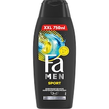 Fa Men Sport sprchový gél a pena do kúpeľa 3v1 na telo, vlasy a tvár s vôňou citróna 750 ml