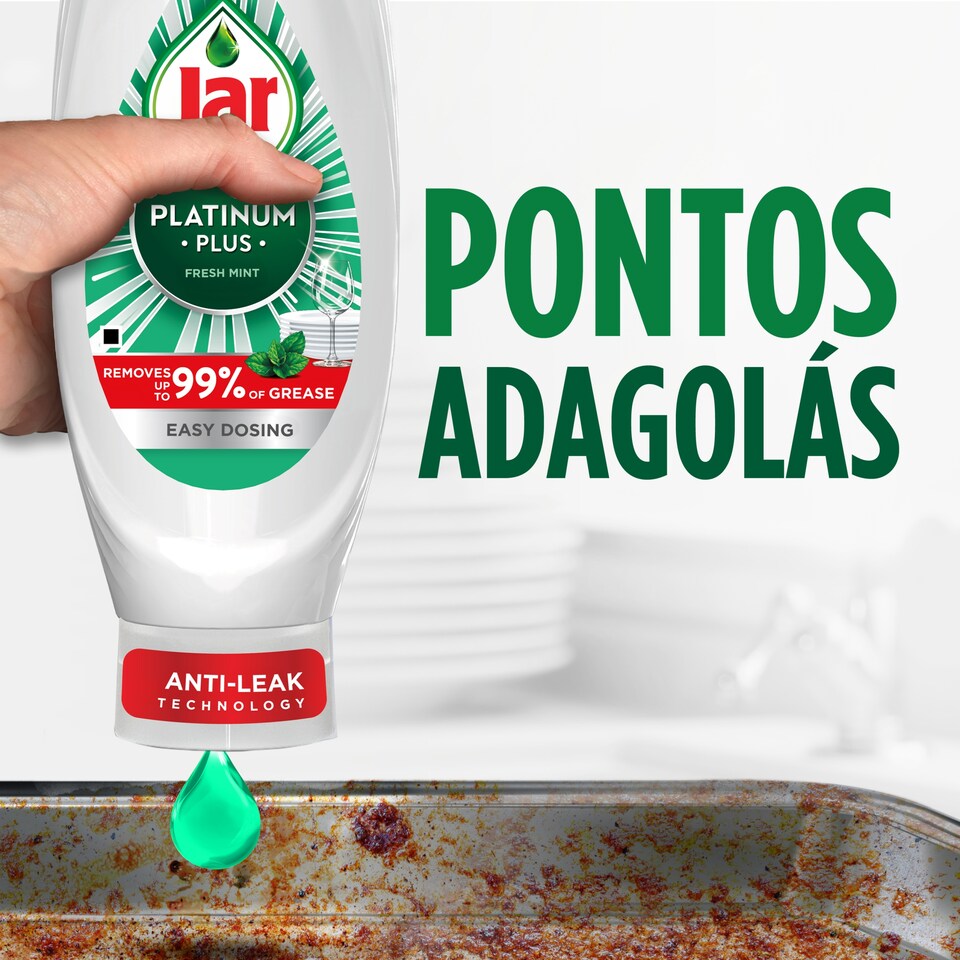 image 1 of Jar Platinum Plus Washing Up Liquid Fresh Mint 660ML